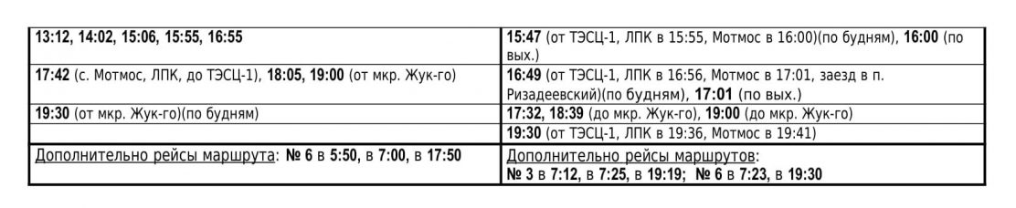 Действующее расписание городских маршрутов в Выксе с 1 сентября 2022