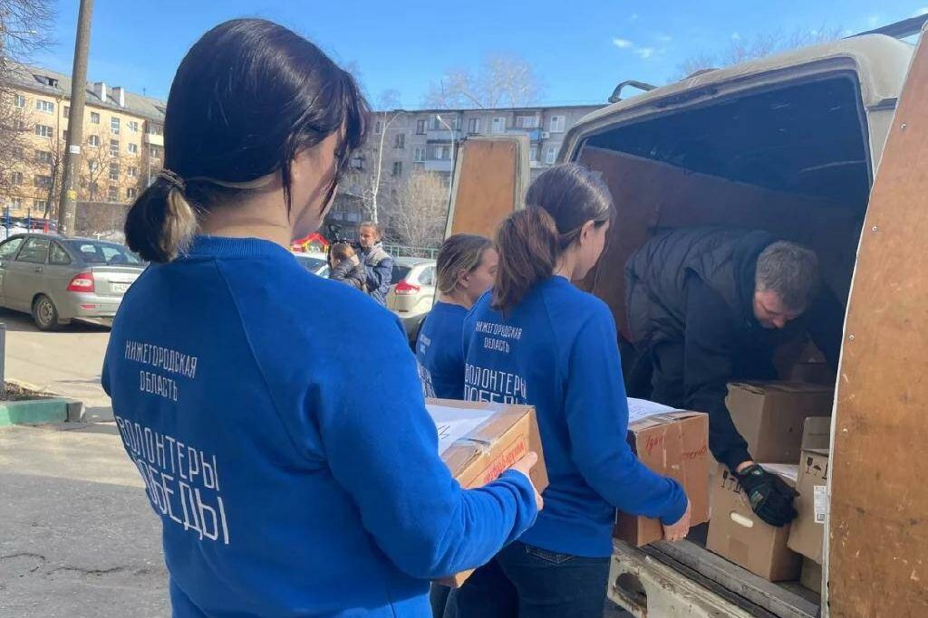 Волонтеры Победы передали мобилизованным нижегородцам 62 тонны гуманитарной помощи