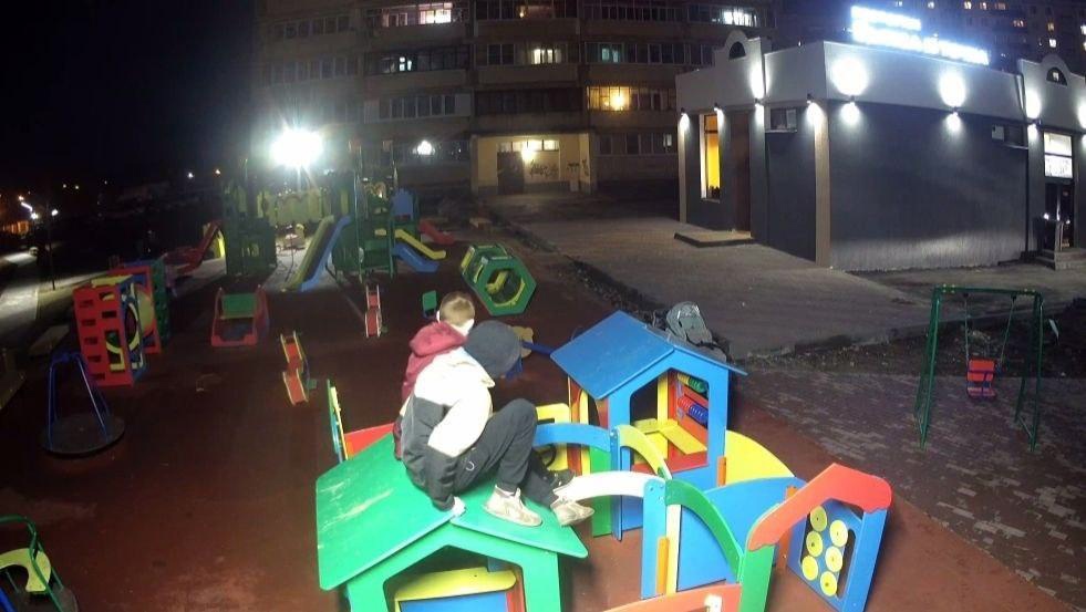 Подростки скинули карусель в пруд