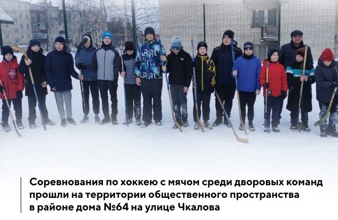 В Выксе прошли соревнования по хоккею с мячом среди дворовых команд
