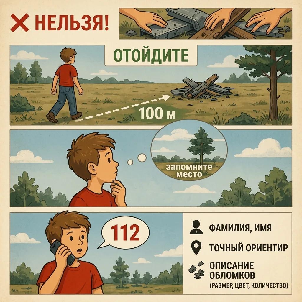 Как действовать, если вы обнаружили обломки БПЛА