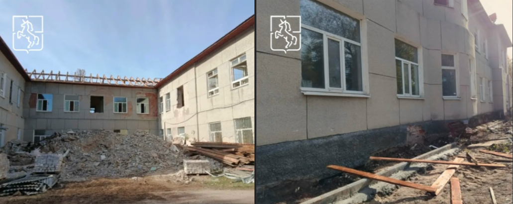 Строители приступили к ремонту кровли здания родильного отделения Выксунской ЦРБ
